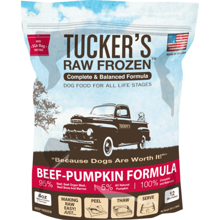 Tucker's Dog Frozen Food Beef & Pumpkin 3#