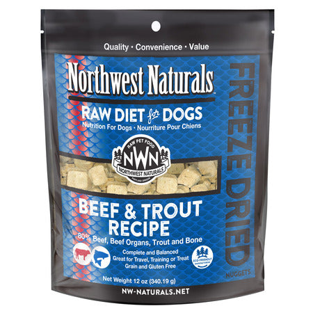 NWN Dog Food FD Beef & Trout 12oz