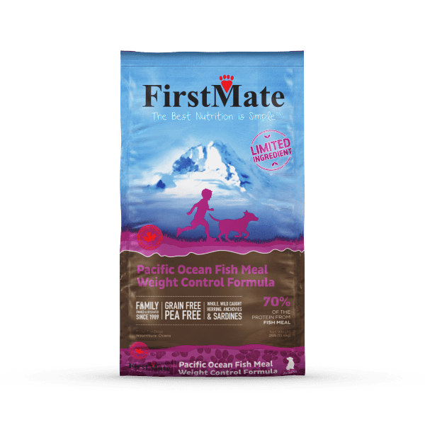 FirstMate Dog Dry GF LID Pacific Ocean Fish Senior/Weight Control 14.5#
