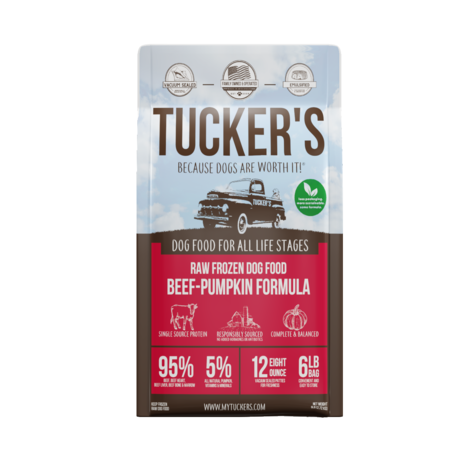 Tucker's Dog Frozen Food Beef & Pumpkin 6#