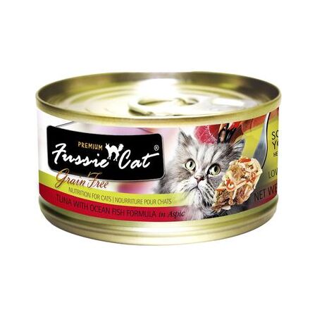 Fussie Cat Can Premium Tuna & Oceanfish in Aspic 2.82 oz