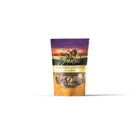 Zignature Dog Treat GF Ziggy Bars Kangaroo 12 oz
