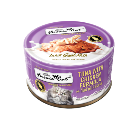 Fussie Cat Can Tuna/Chicken/Goat Milk 2.47oz