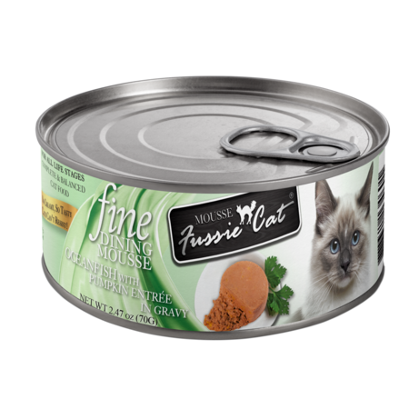 Fussie Cat Can Mousse Oceanfish/Pumpkin 2.47oz
