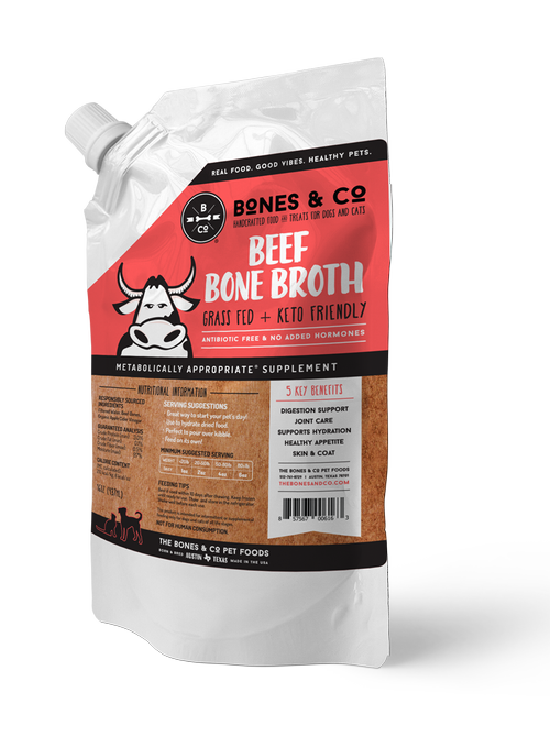 Bones & Co Dog Topper Frozen Bone Broth Beef 16 oz