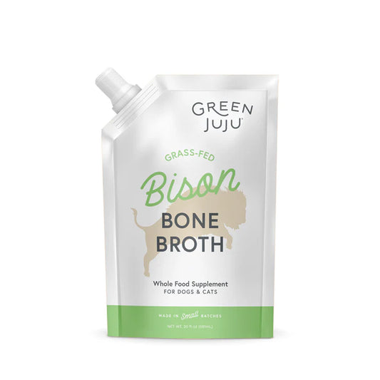 Green Juju Dog/Cat Frozen Bone Broth Bison 20oz
