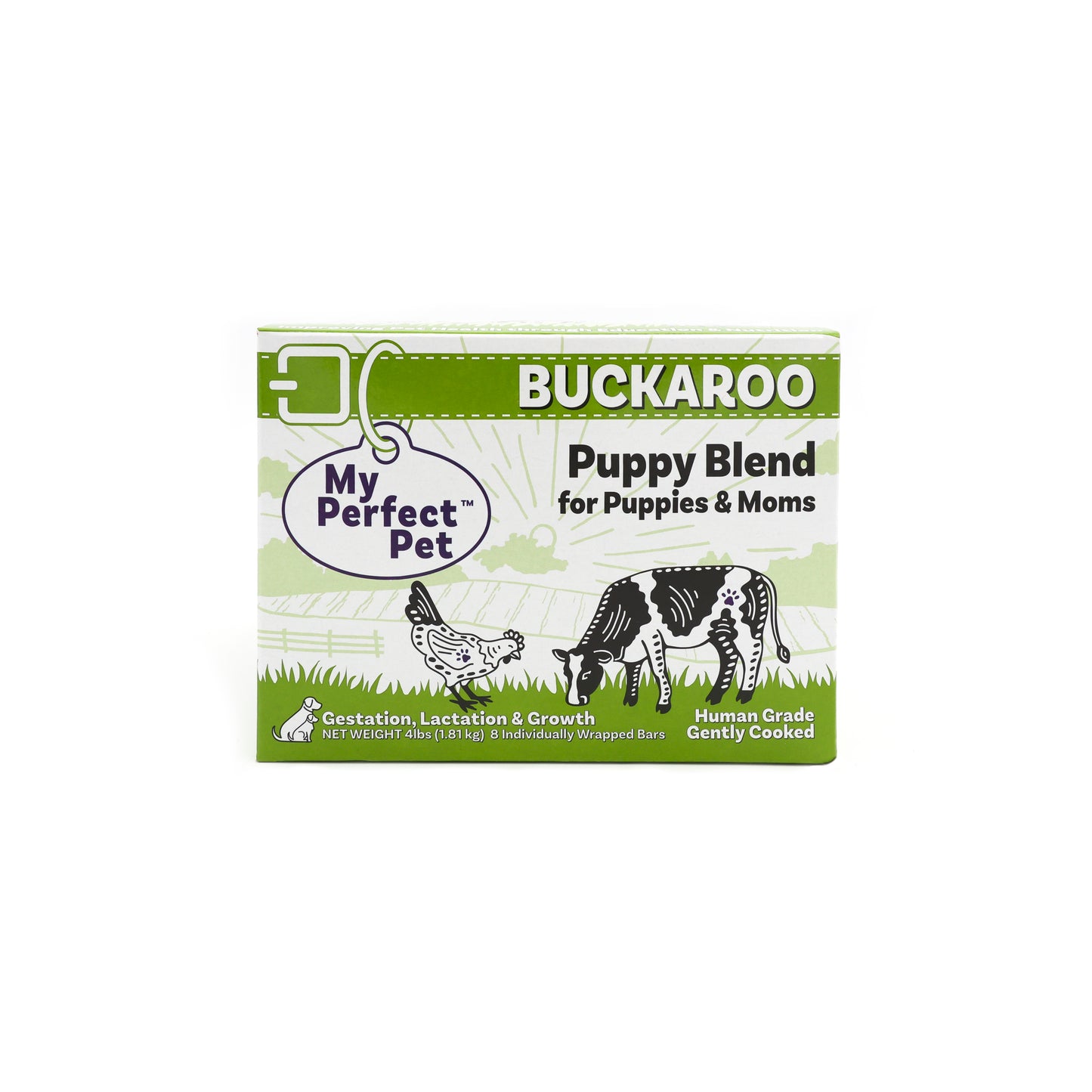 My Perfect Pet Frzn Dog Buckaroo's Chicken & Beef Puppy 4#