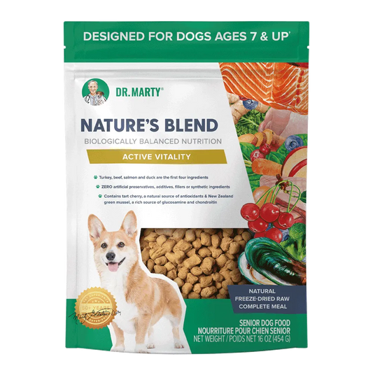 Dr Marty Dog FD Nature's Blend Active Vitality Seniors 16oz
