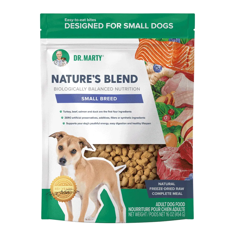 Dr. Marty Dog Food FD Nature's Blend Small Breed 16 oz