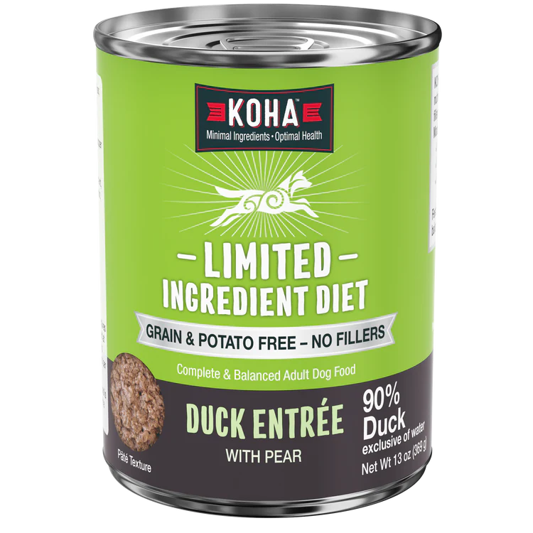 Koha Dog Can GF LID Duck Entree 13 oz
