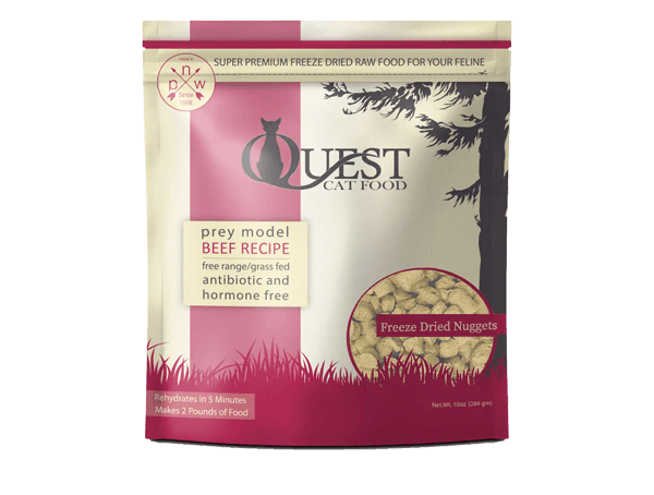 Steve's Cat Food FD Quest Nuggets Beef 10 oz