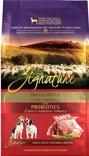 Zignature Dog Dry GF Small Bites Lamb Formula 4#