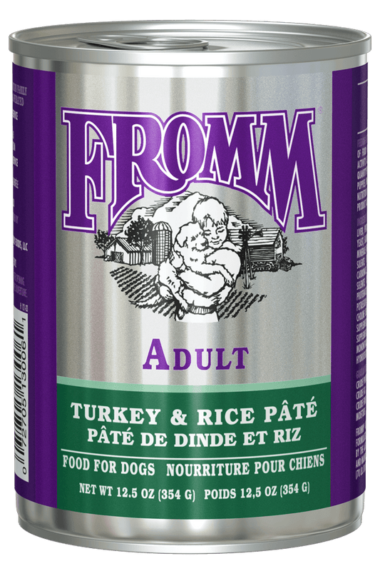 Fromm Dog Can Classic Pate' Turkey & Rice 12.5 oz