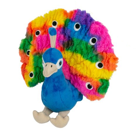 Tall Tails Dog Toy Plush Peacock 9"