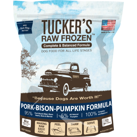 Tucker's Dog Frozen Pork, Bison & Pumpkin 3#