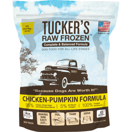 Tucker's Dog Frozen Food Chicken & Pumpkin 3#