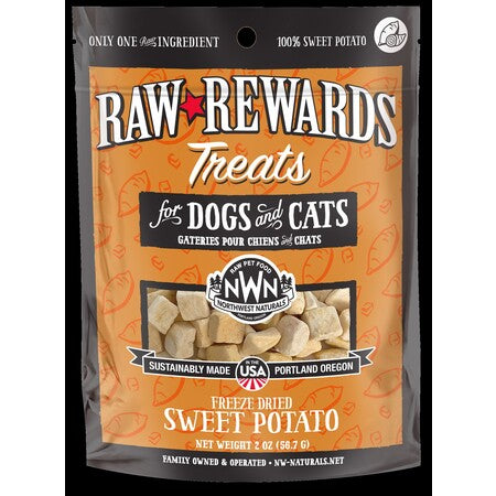 Northwest Naturals Dog Treat FD Raw Rewards Sweet Potato 2 oz