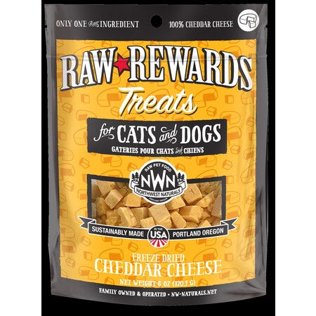 Northwest Naturals Dog Treat FD Raw Rewards Cheddar Cheese 6 oz