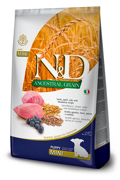 Farmina Dog Dry Ancestral Grain Lamb/Blueberry 15.4# Mini