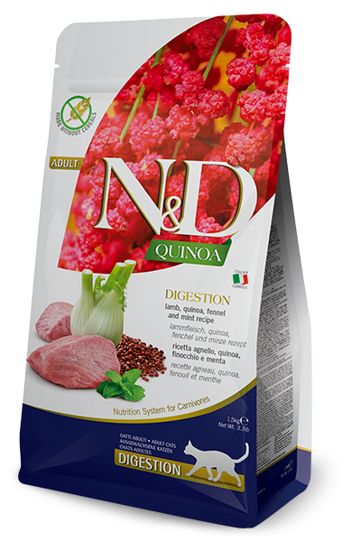 Farmina Cat Dry GF QUINOA LID Digestion Lamb 11#