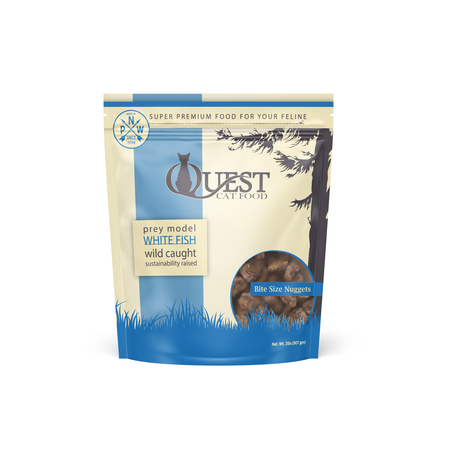 Steve's Cat Frozen Quest Nuggets Whitefish 2#