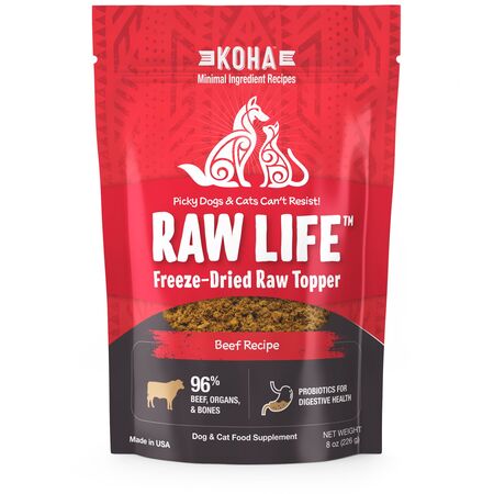Koha Dog Food FD Raw Life Topper Beef 8 oz