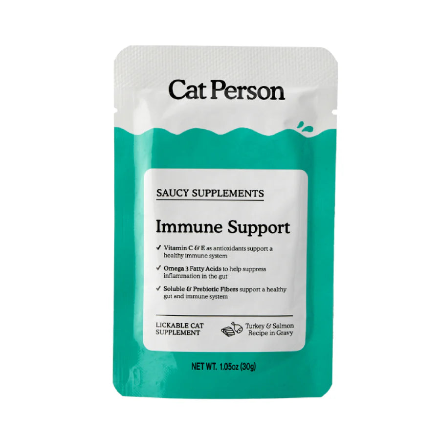 Weruva Cat Supplement Cat Person Wet Immune Support Turkey Salmon 1.05 oz