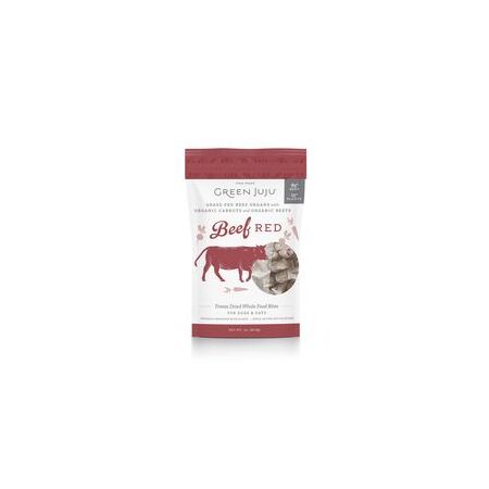 Green Juju Topper Dog/Cat FD Whole Food Bites Beef Red 3oz