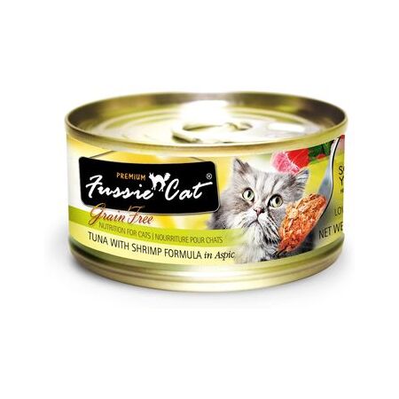 Fussie Cat Can Premium Tuna & Shrimp in Aspic 2.82 oz
