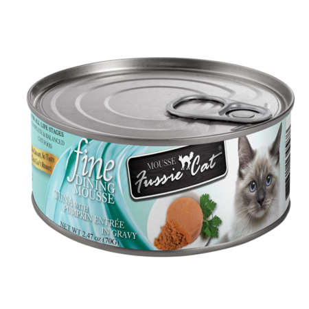 Fussie Cat Can Mousse Tuna/Pumpkin 2.47oz