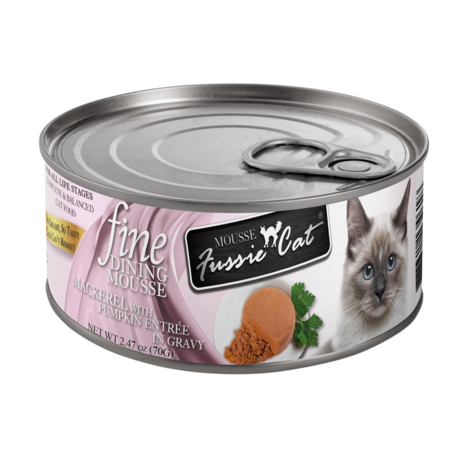 Fussie Cat Can Mousse Mackerel/Pumpkin 2.47oz