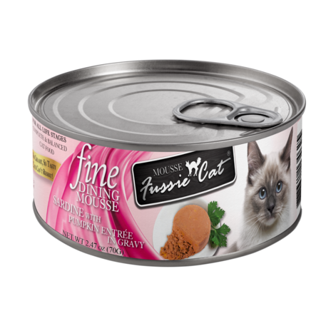 Fussie Cat Can Mousse Sardine/Pumpkin 2.47oz
