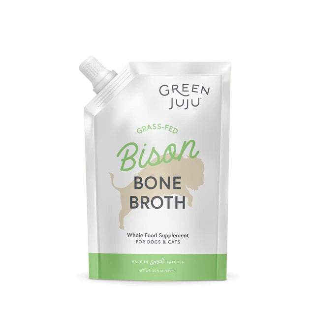 Green Juju Dog/Cat Frozen Bone Broth Bison 20oz