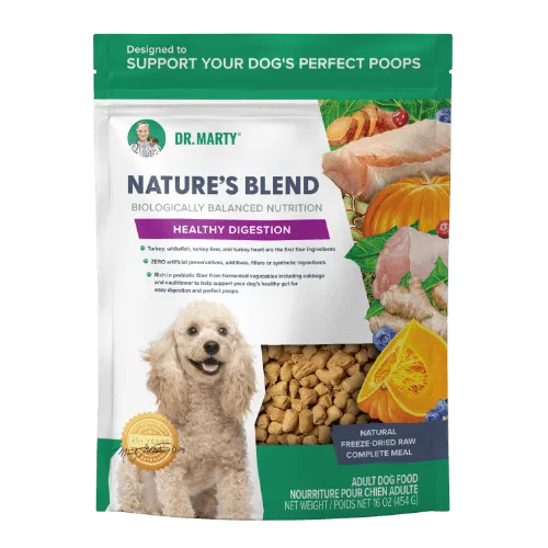 Dr. Marty Dog Food FD Natures Blend Healthy Digestion 16 oz