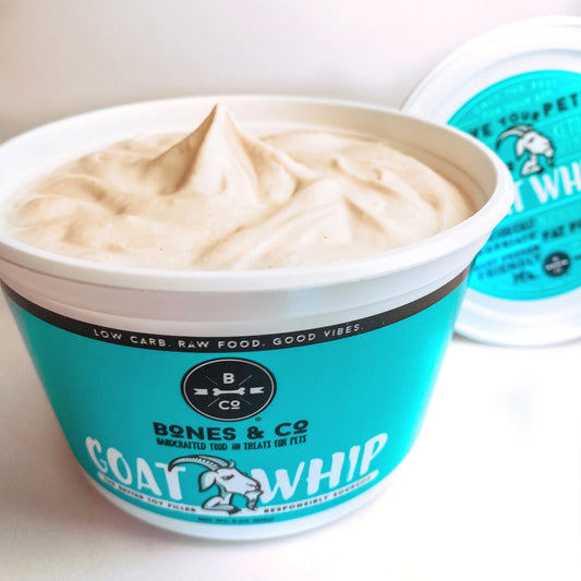 Bones & Co Dog Topper Frozen Goat Whip 8oz