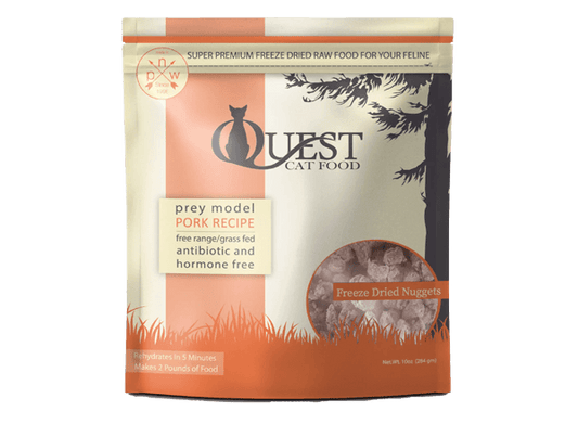 Steve's Cat Food FD Quest Nuggets Pork 10 oz