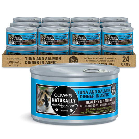 Dave's Cat Can Naturally Healthy Can Tuna & Salmon 3 oz