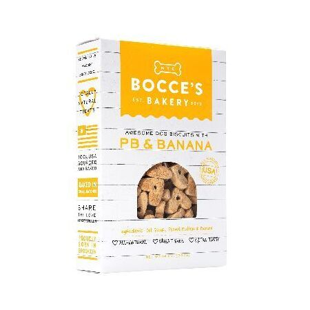 Bocce's Dog Treat Basics Peanut Butter & Banana Box 14 oz
