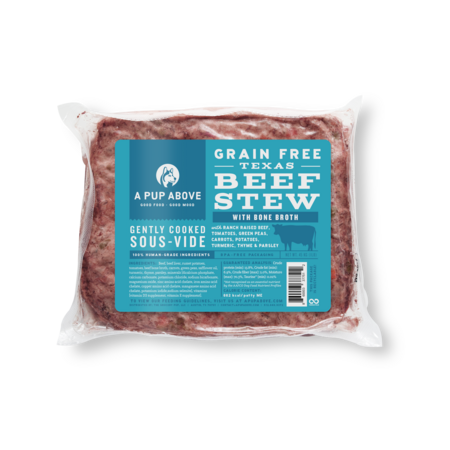 A Pup Above Dog Frozen Gently Cooked Texas Beef Stew 1#